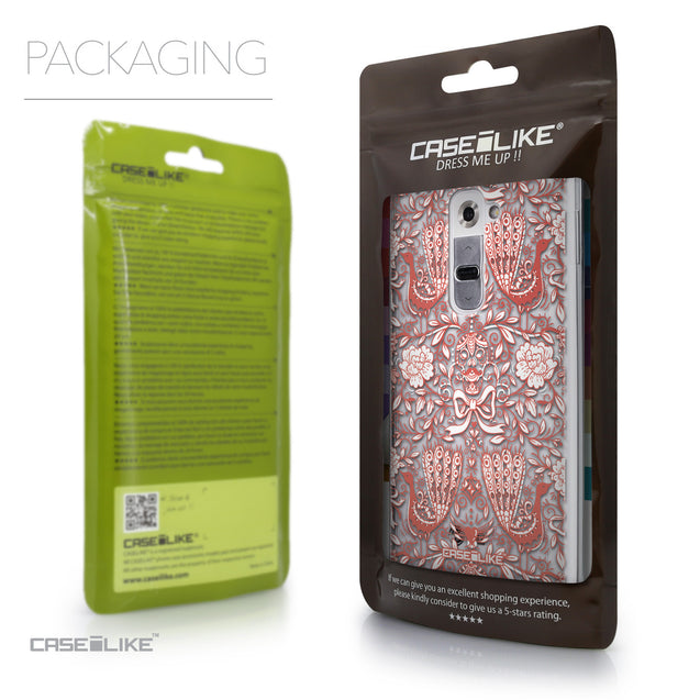 Packaging - CASEiLIKE LG G2 back cover Roses Ornamental Skulls Peacocks 2237
