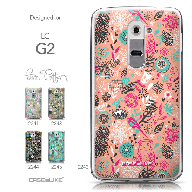 Collection - CASEiLIKE LG G2 back cover Spring Forest Pink 2242