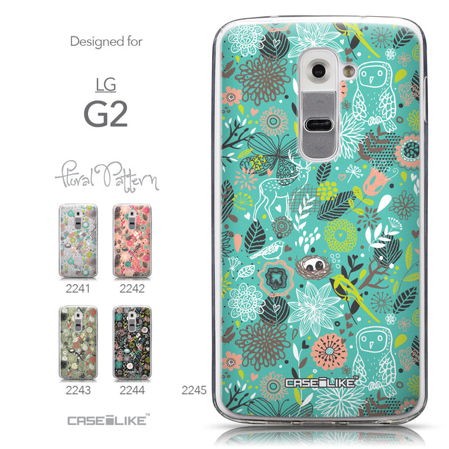 Collection - CASEiLIKE LG G2 back cover Spring Forest Turquoise 2245