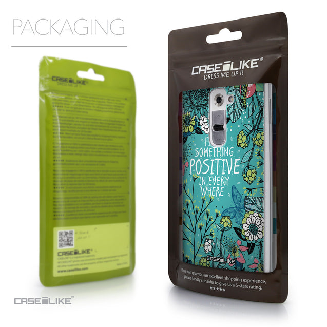Packaging - CASEiLIKE LG G2 back cover Blooming Flowers Turquoise 2249