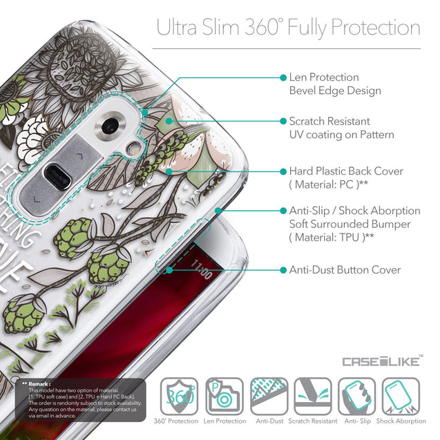 Details in English - CASEiLIKE LG G2 back cover Blooming Flowers 2250