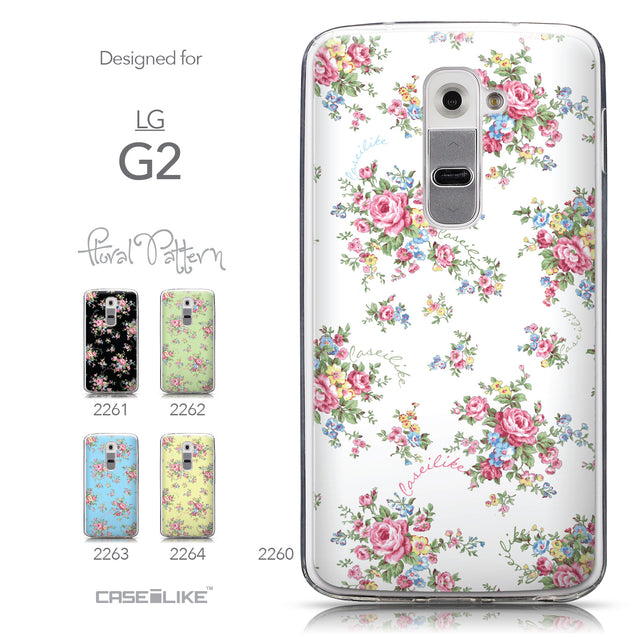 Collection - CASEiLIKE LG G2 back cover Floral Rose Classic 2260