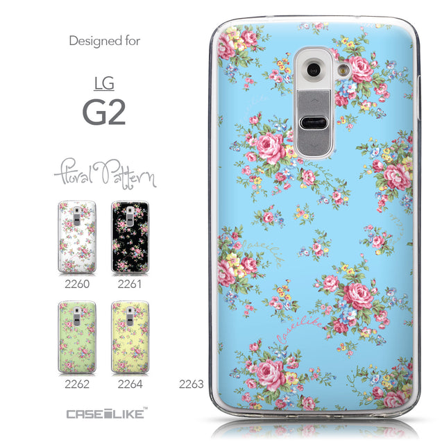Collection - CASEiLIKE LG G2 back cover Floral Rose Classic 2263