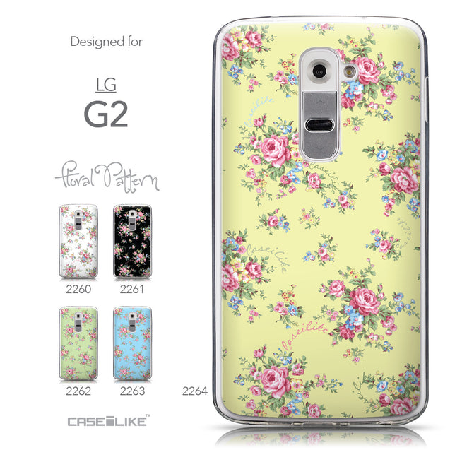 Collection - CASEiLIKE LG G2 back cover Floral Rose Classic 2264