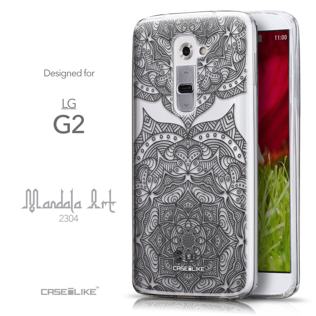 Front & Side View - CASEiLIKE LG G2 back cover Mandala Art 2304