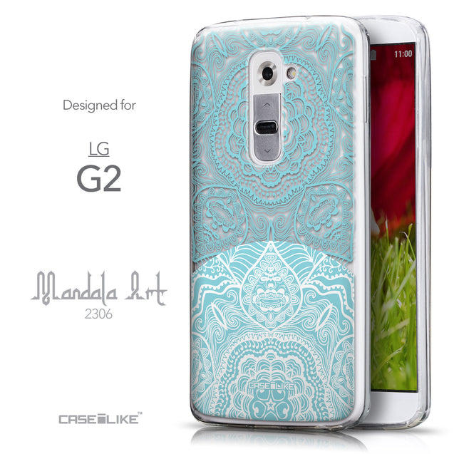 Front & Side View - CASEiLIKE LG G2 back cover Mandala Art 2306