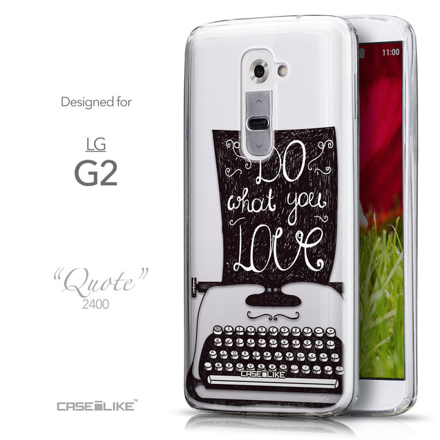 Front & Side View - CASEiLIKE LG G2 back cover Quote 2400