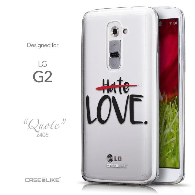Front & Side View - CASEiLIKE LG G2 back cover Quote 2406
