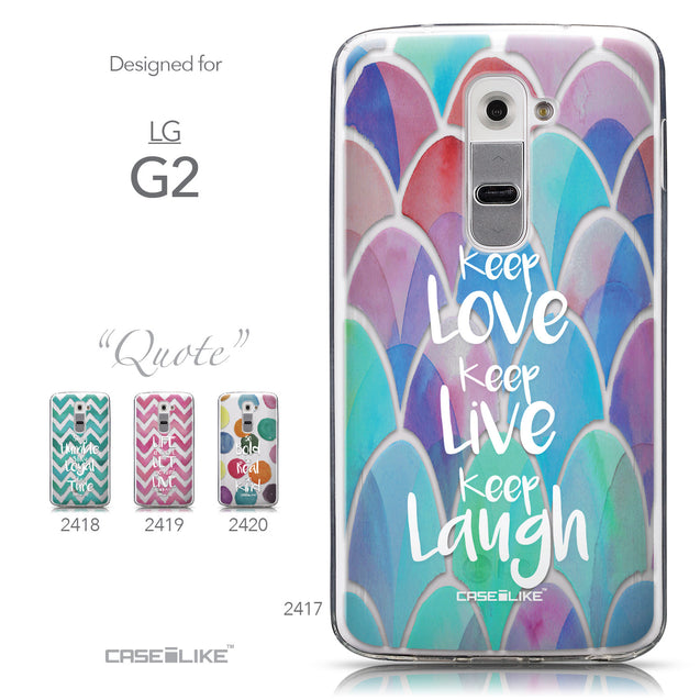 Collection - CASEiLIKE LG G2 back cover Quote 2417