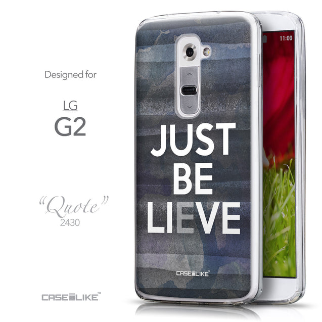Front & Side View - CASEiLIKE LG G2 back cover Quote 2430