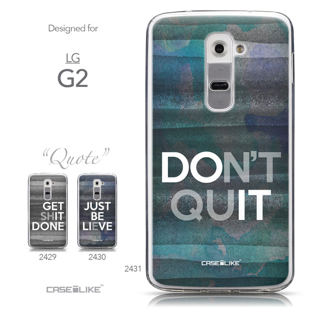 Collection - CASEiLIKE LG G2 back cover Quote 2431
