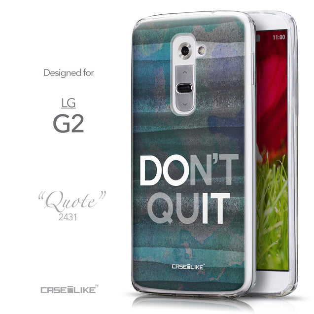 Front & Side View - CASEiLIKE LG G2 back cover Quote 2431