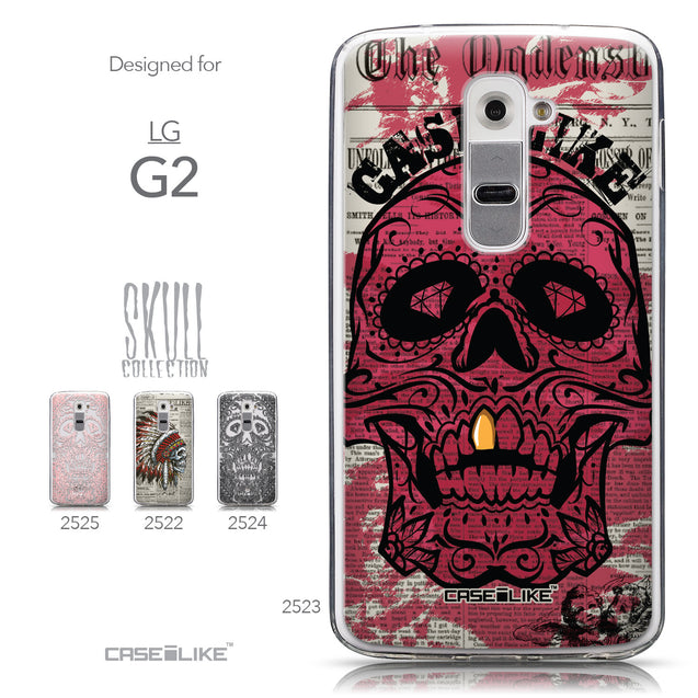 Collection - CASEiLIKE LG G2 back cover Art of Skull 2523
