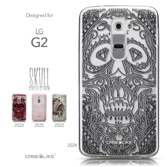 Collection - CASEiLIKE LG G2 back cover Art of Skull 2524