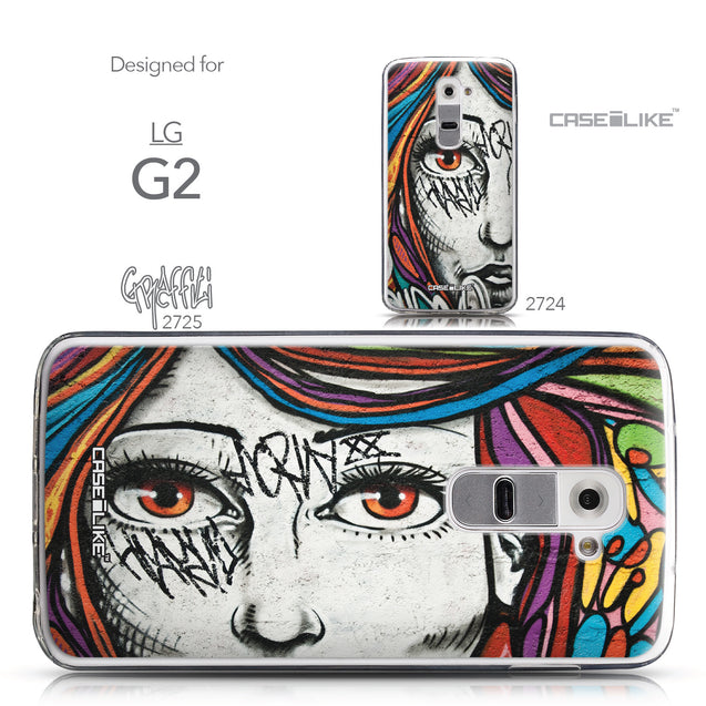 Collection - CASEiLIKE LG G2 back cover Graffiti Girl 2725