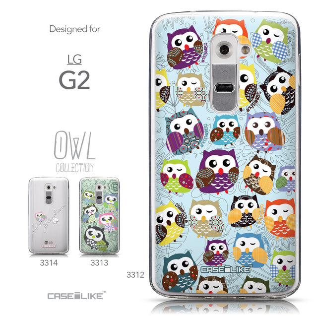 Collection - CASEiLIKE LG G2 back cover Owl Graphic Design 3312