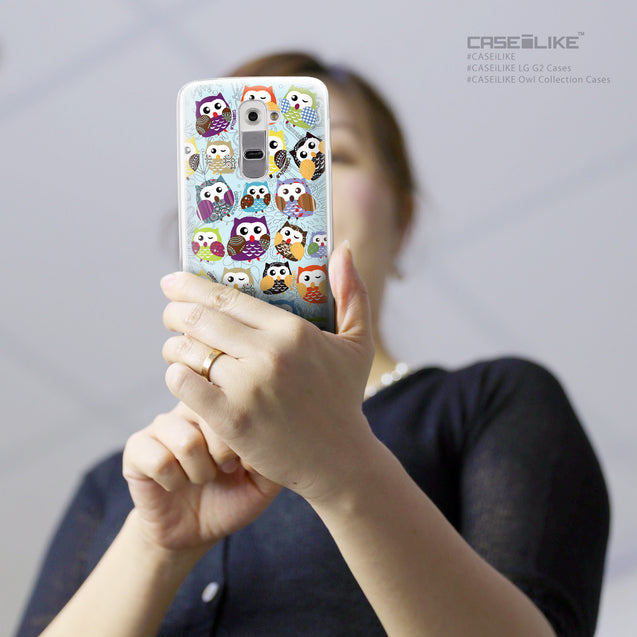 Share - CASEiLIKE LG G2 back cover Owl Graphic Design 3312