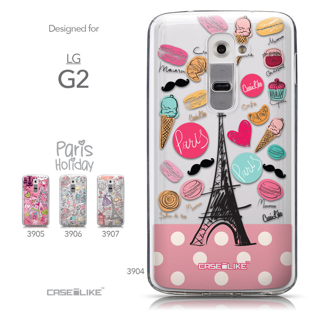 Collection - CASEiLIKE LG G2 back cover Paris Holiday 3904