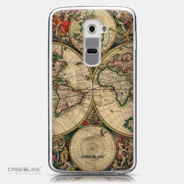 CASEiLIKE LG G2 back cover World Map Vintage 4607