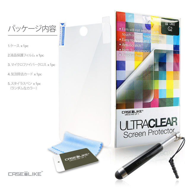 CASEiLIKE FREE Stylus and Screen Protector included for LG G2 back cover in Japanese