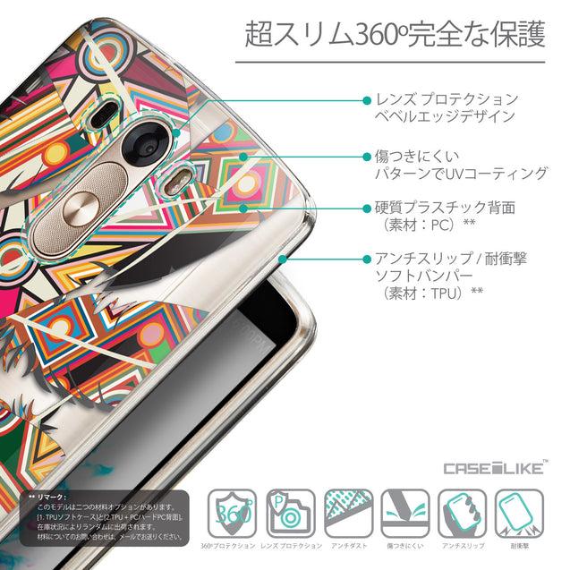 Details in Japanese - CASEiLIKE LG G3 back cover Indian Tribal Theme Pattern 2054