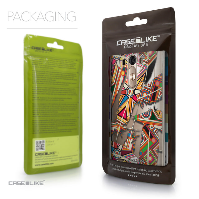 Packaging - CASEiLIKE LG G3 back cover Indian Tribal Theme Pattern 2054