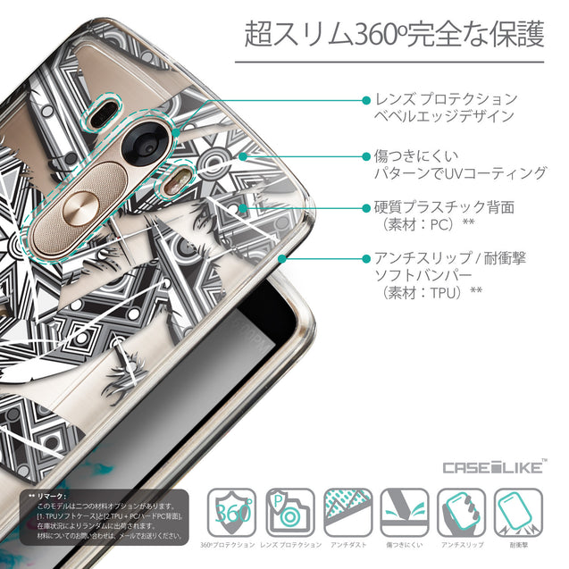 Details in Japanese - CASEiLIKE LG G3 back cover Indian Tribal Theme Pattern 2056