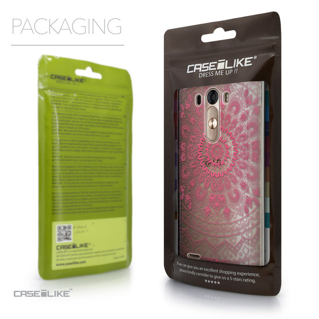 Packaging - CASEiLIKE LG G3 back cover Indian Line Art 2062