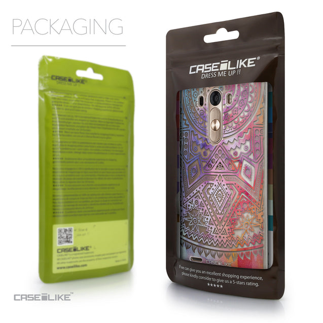 Packaging - CASEiLIKE LG G3 back cover Indian Line Art 2065
