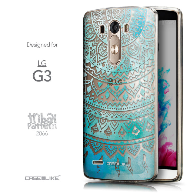 Front & Side View - CASEiLIKE LG G3 back cover Indian Line Art 2066