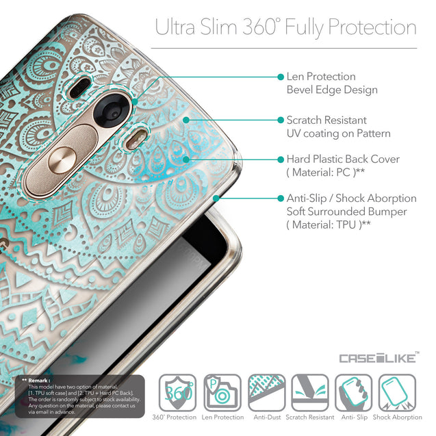 Details in English - CASEiLIKE LG G3 back cover Indian Line Art 2066