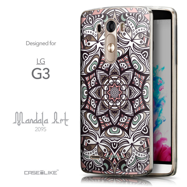 Front & Side View - CASEiLIKE LG G3 back cover Mandala Art 2095