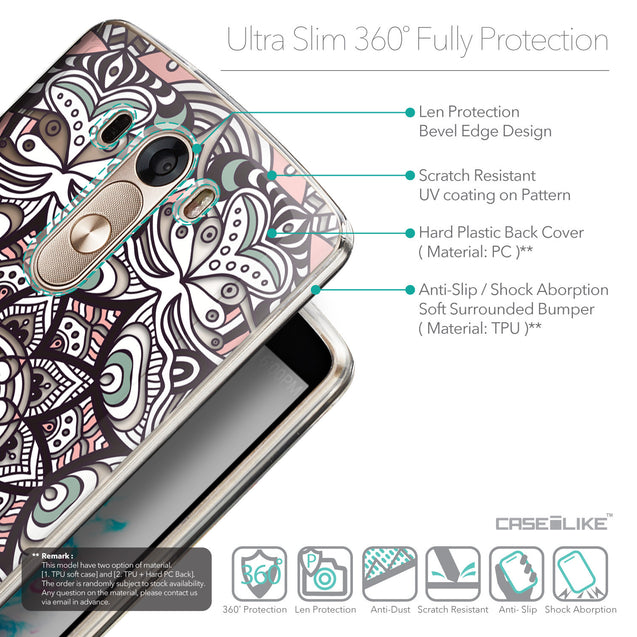 Details in English - CASEiLIKE LG G3 back cover Mandala Art 2095