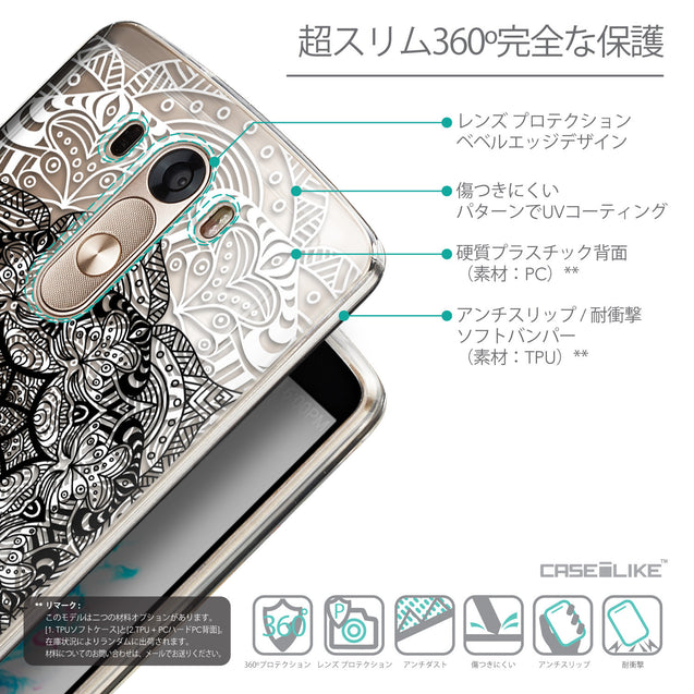 Details in Japanese - CASEiLIKE LG G3 back cover Mandala Art 2097