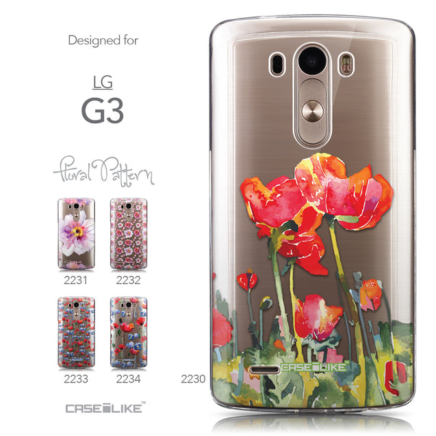 Collection - CASEiLIKE LG G3 back cover Watercolor Floral 2230