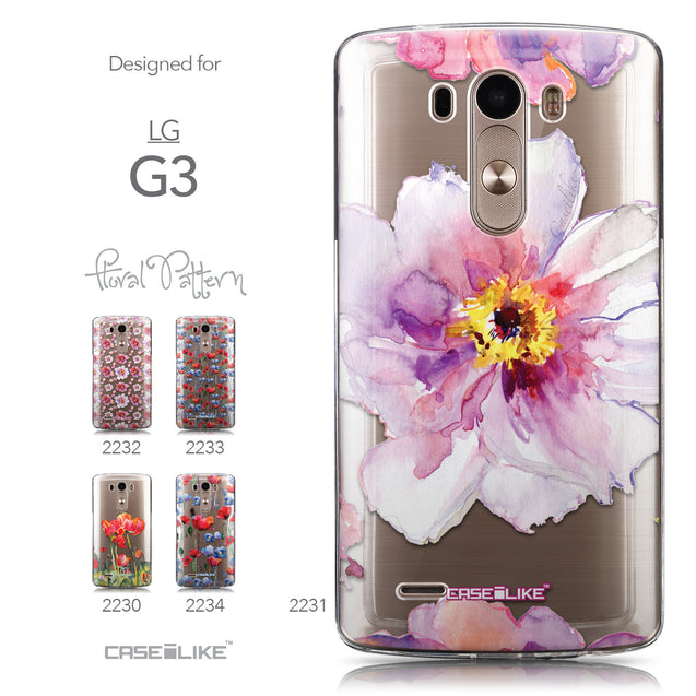 Collection - CASEiLIKE LG G3 back cover Watercolor Floral 2231