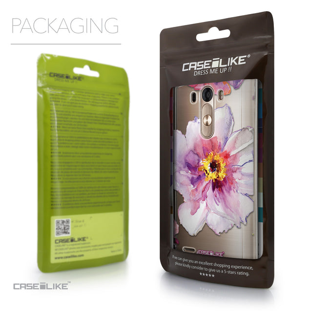 Packaging - CASEiLIKE LG G3 back cover Watercolor Floral 2231