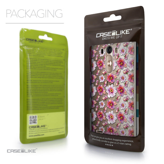 Packaging - CASEiLIKE LG G3 back cover Watercolor Floral 2232