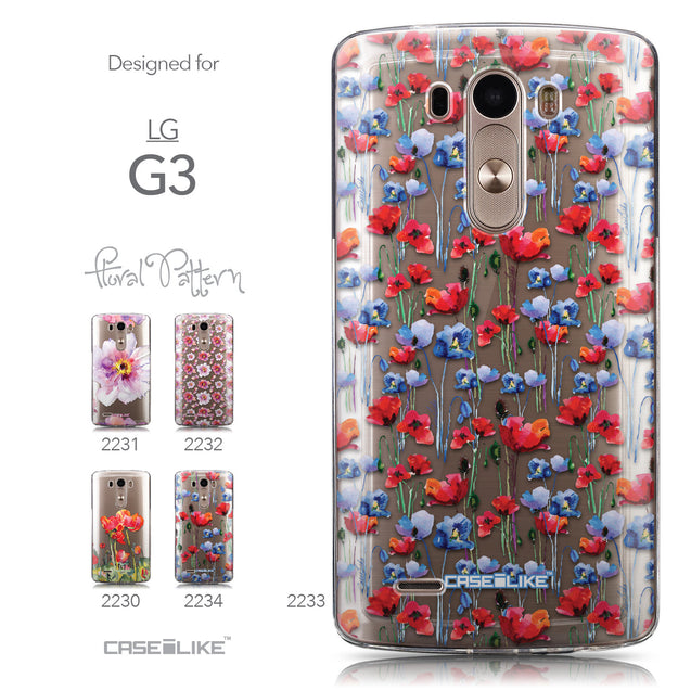 Collection - CASEiLIKE LG G3 back cover Watercolor Floral 2233
