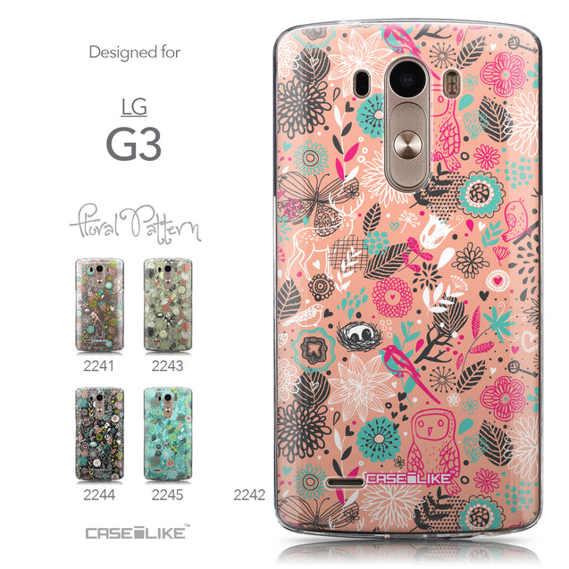 Collection - CASEiLIKE LG G3 back cover Spring Forest Pink 2242