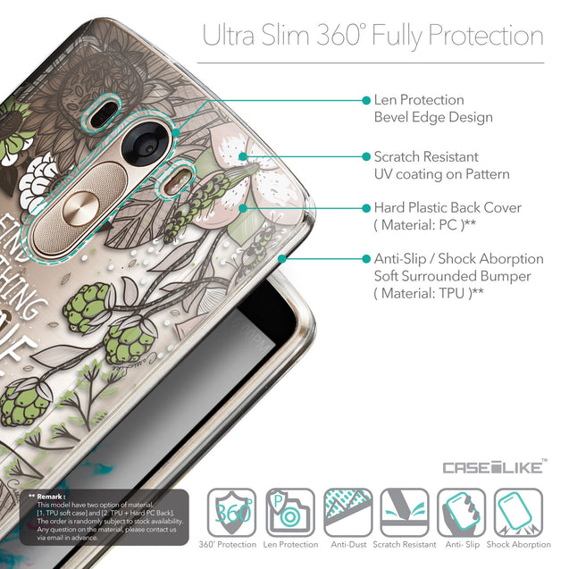 Details in English - CASEiLIKE LG G3 back cover Blooming Flowers 2250
