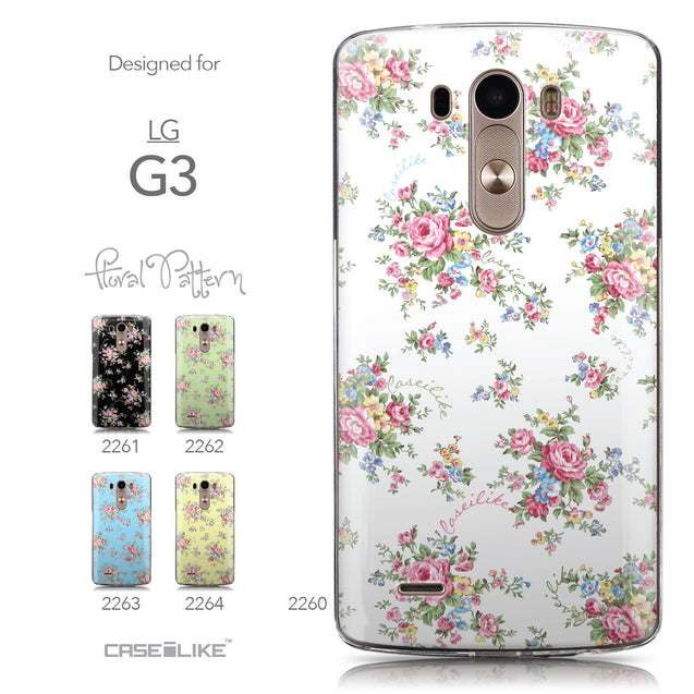 Collection - CASEiLIKE LG G3 back cover Floral Rose Classic 2260