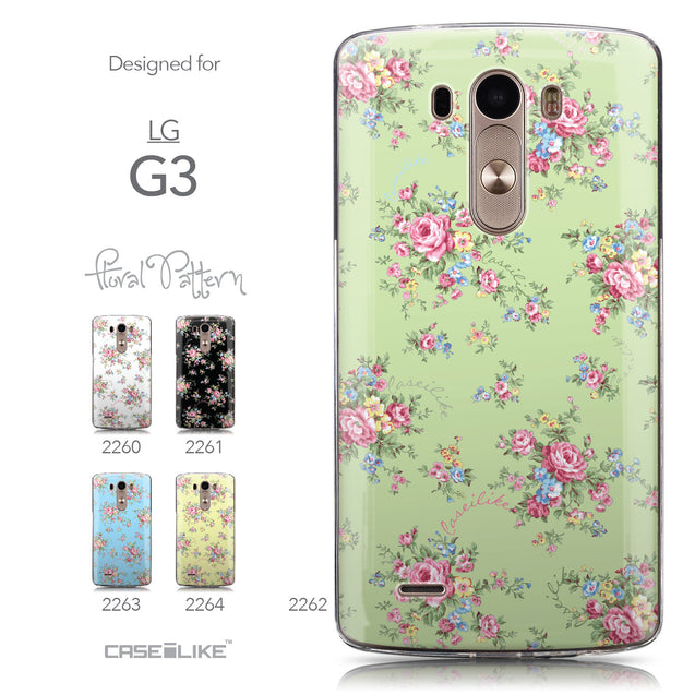 Collection - CASEiLIKE LG G3 back cover Floral Rose Classic 2262