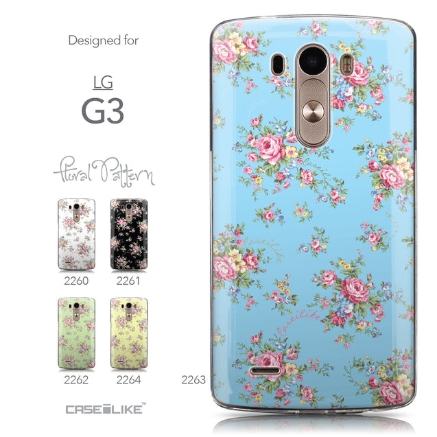 Collection - CASEiLIKE LG G3 back cover Floral Rose Classic 2263