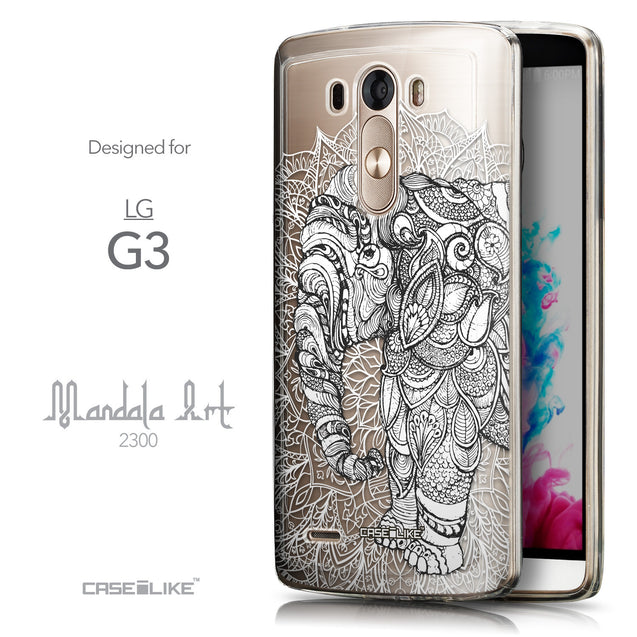 Front & Side View - CASEiLIKE LG G3 back cover Mandala Art 2300