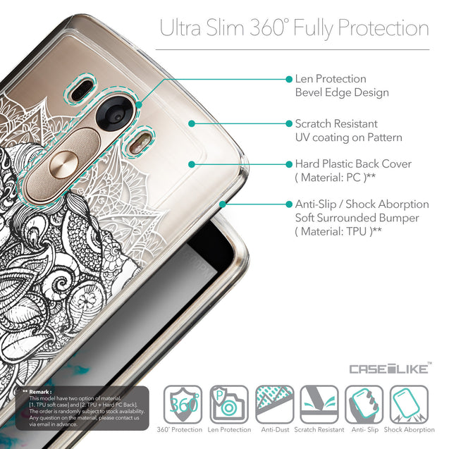 Details in English - CASEiLIKE LG G3 back cover Mandala Art 2300