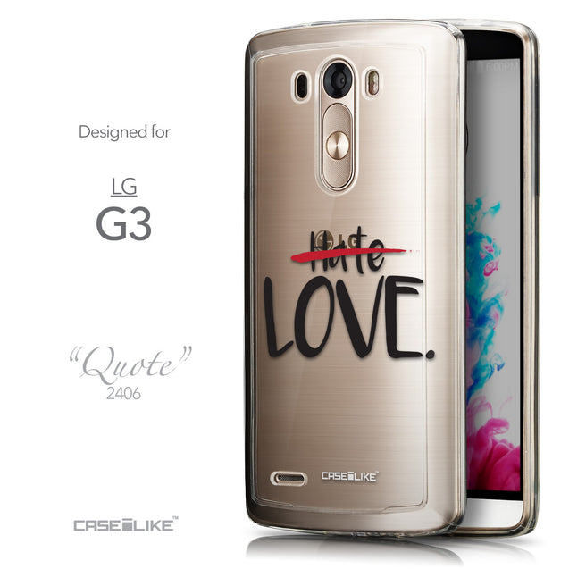 Front & Side View - CASEiLIKE LG G3 back cover Quote 2406
