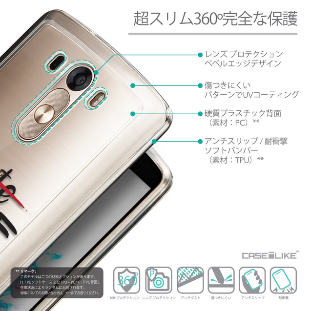 Details in Japanese - CASEiLIKE LG G3 back cover Quote 2406