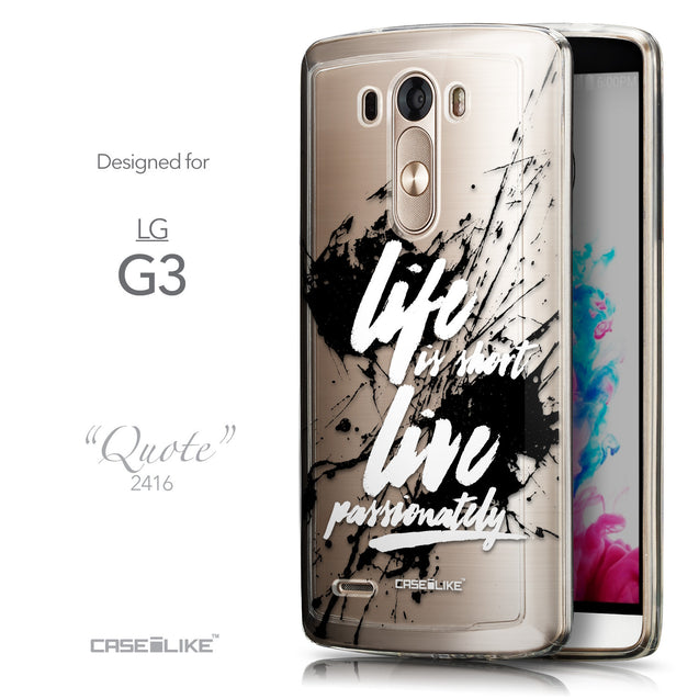 Front & Side View - CASEiLIKE LG G3 back cover Quote 2416