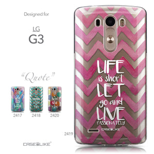 Collection - CASEiLIKE LG G3 back cover Quote 2419